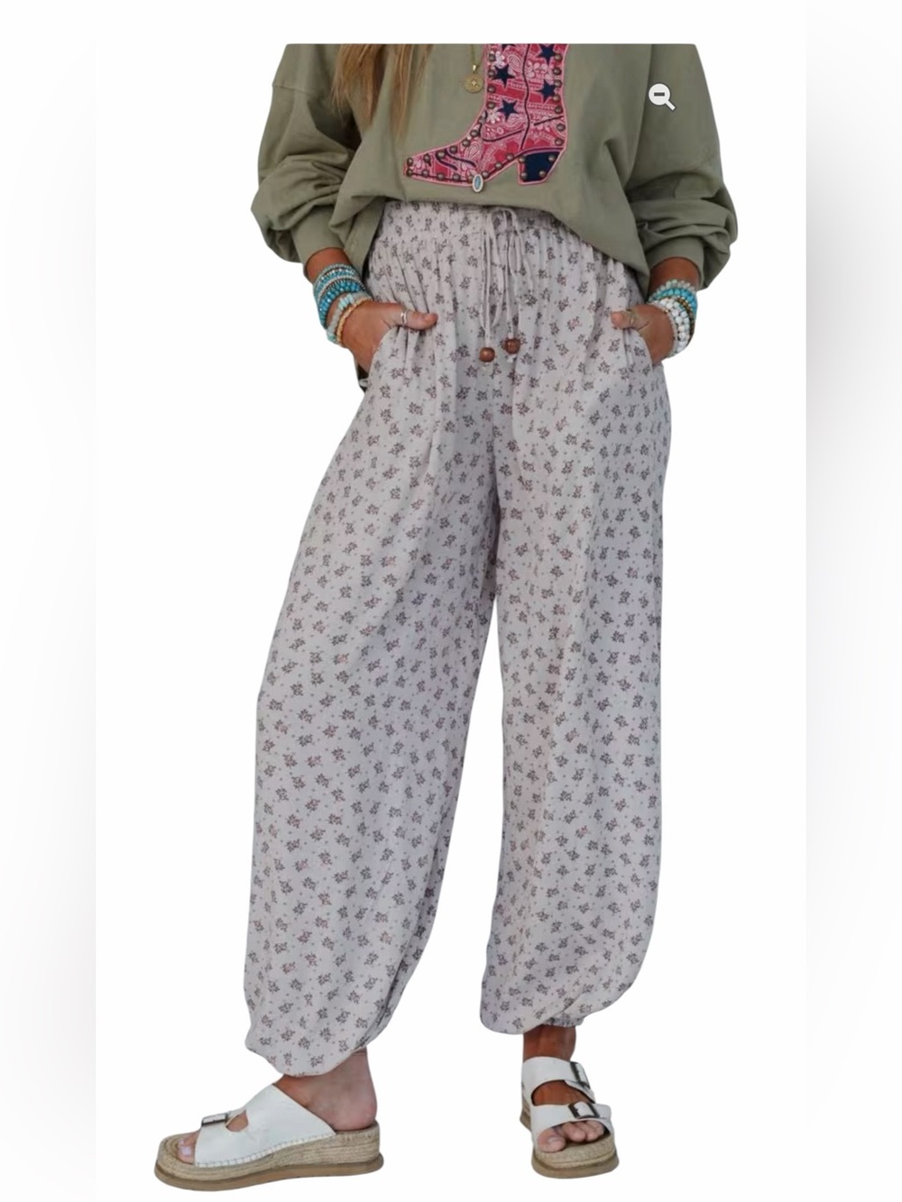 Three Bird Nest Emberlyn Cinched Pants Taupe Size Medium